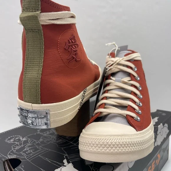 Converse Men’s A14838C NARUTO SHIPPUDEN 
CTAS HI
RITUAL RED/NATURAL IVORY Sneakr - Picture 6 of 16